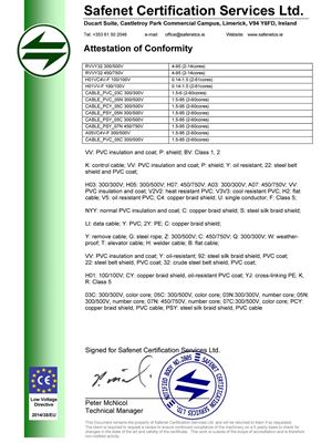 CE 證書2547230421 - 翔宜電子PVC Insulated PVC Sheathed Cable LVD.pdf-img-3-0